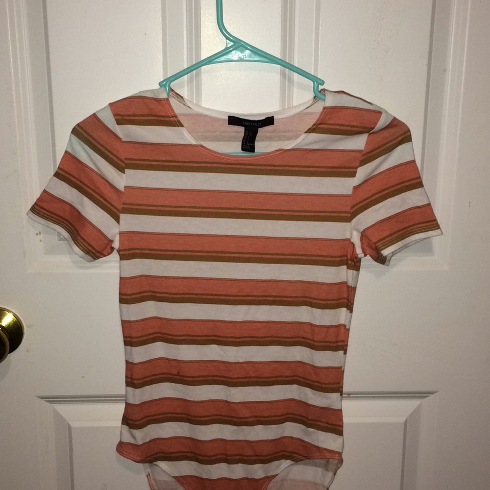 Forever 21 striped bodysuit